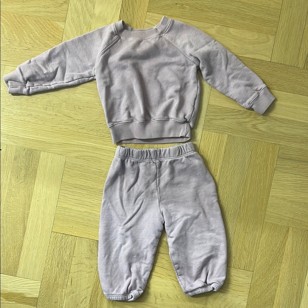 Purple Cozy Sweatshirt Relaxed Fit Cotton Blend